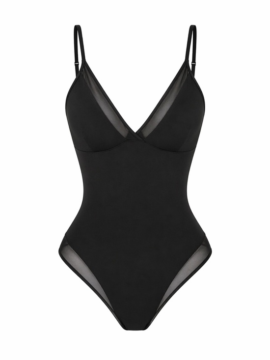 Ta3 Other - TA3 Black Meshy Snatched Swimsuit Sculpting Shapewear